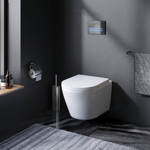 Унитаз подвесной с сиденьем микролифт AM.PM Sense FlashClean C741701SC