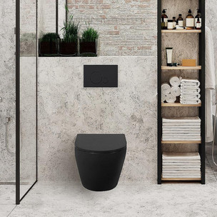 Унитаз подвесной без сиденья BelBagno Colorato BB062CHR-MB