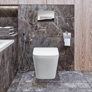 Унитаз подвесной с сиденьем микролифт BelBagno Due BB3103CHR/SC