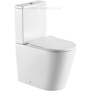 Унитаз-компакт с бачком и сиденьем микролифт Aquatek Оберон AQ1273S-00