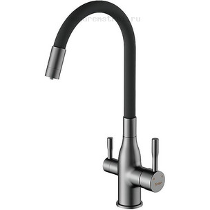 Смеситель для кухни Frap H96 F4396-15 цвет оружейная сталь