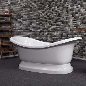 Ванна из искусственного камня Aqua de Marco Fidji 1190WFID цвет белый