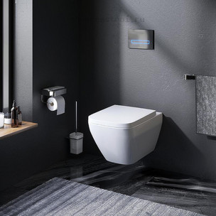 Унитаз подвесной с сиденьем микролифт AM.PM Spirit V2.0 Square FlashClean C701701SC
