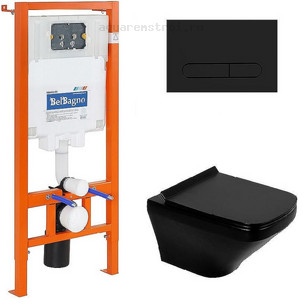 Комплект BelBagno BB002-80/ BB3201CHR-MB/ BB007-PR-NERO.M