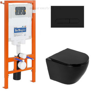 Комплект BelBagno BB002-80/ BB062CHR-MB/ BB007-PR-NERO.M