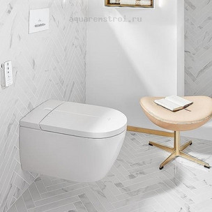 Унитаз подвесной с сиденьем микролифт Villeroy&Boch ViClean-L V0E100R1