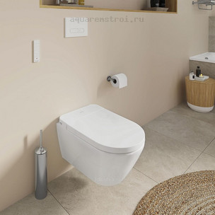 Умный унитаз подвесной с сиденьем микролифт Duravit D-Neo 654000012004300
