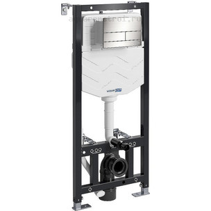 Инсталляция для подвесного унитаза Wasserkraft Aller 10TLT.010.ME.BN04 с кнопкой смыва