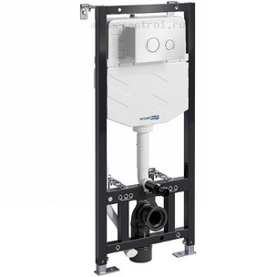 Инсталляция для подвесного унитаза Wasserkraft Aller 10TLT.010.ME.WH01 с кнопкой смыва
