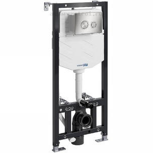 Инсталляция для подвесного унитаза Wasserkraft Aller 10TLT.010.ME.BN01 с кнопкой смыва