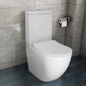 Унитаз-компакт с бачком и сиденьем микролифт Azario Renda AZ-8693