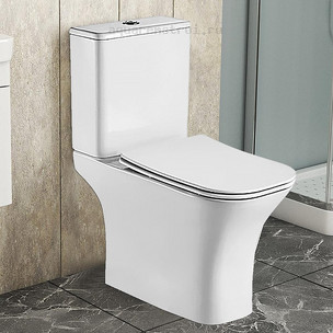 Унитаз-компакт с бачком и сиденьем микролифт Azario Fretta Square AZ-5121