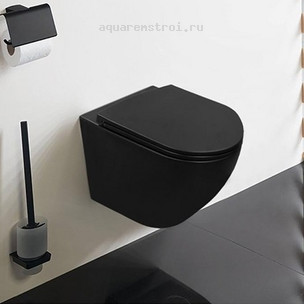 Унитаз подвесной с сиденьем микролифт Azario Grado AZ-0046N-MB