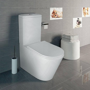 Унитаз-компакт с бачком и сиденьем микролифт Azario Maro AZ-2125A-R