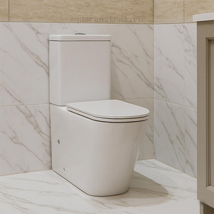 Унитаз-компакт с бачком и сиденьем микролифт Azario Quadro AZ-2175