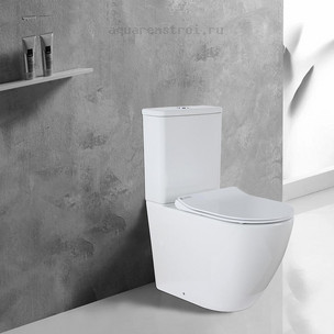 Унитаз-компакт с бачком и сиденьем микролифт Azario Grado AZ-2141