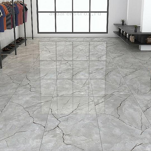 Керамогранит Azario Atlas Grey Glossy F4050821120G 60х120 см (1,44м²)