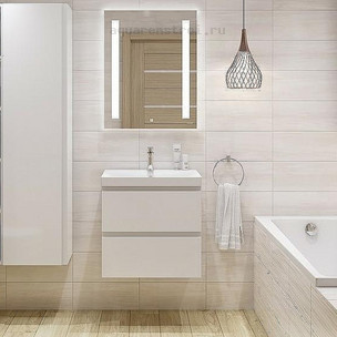 Тумба подвесная под раковину Cersanit Moduo Slim 60 64125 цвет белый