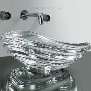 Раковина-чаша CeramaLux 50 GL50 цвет прозрачный