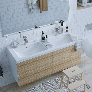 Раковина мебельная Marka One Duo 120 Polytitan У99050 цвет белый