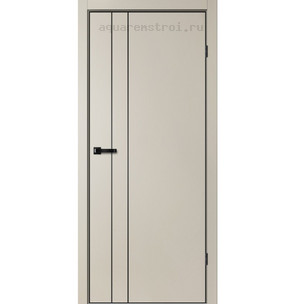 Межкомнатная дверь Flydoors TRINITY GVI TR-02 айриш (черный AL)