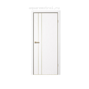 Межкомнатная дверь Flydoors TRINITY GVI TR-02 Арктик (Шампань AL)