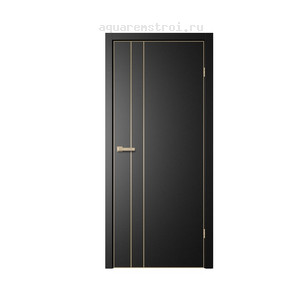 Межкомнатная дверь Flydoors TRINITY GVI TR-02 Титан (Шампань AL)