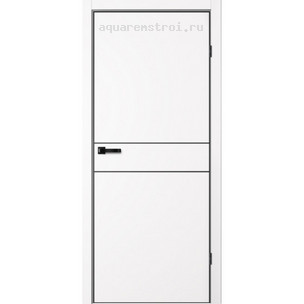 Межкомнатная дверь Flydoors TRINITY GVI TR-03 Арктик  (Черная AL)