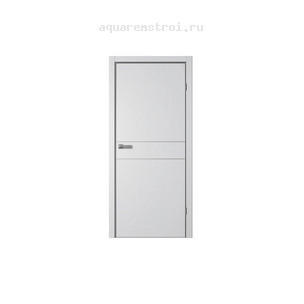 Межкомнатная дверь Flydoors TRINITY GVI TR-03 Сильвер (Черная AL)