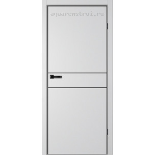 Межкомнатная дверь Flydoors TRINITY GVI TR-03 Сильвер (Черная AL)