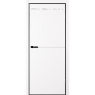 Межкомнатная дверь Flydoors TRINITY GVI TR-05 Арктик  (Черная AL)