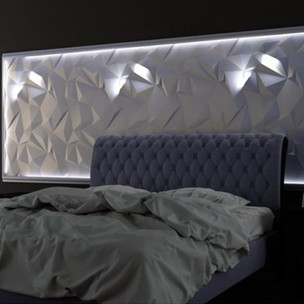 Панель под покраску 3D Frost-Light световая И2800522 70х70 см