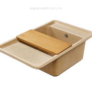 Кухонная мойка Aquaton Беллис 1A725032BS220 78х51 см цвет песочный