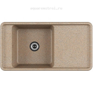Кухонная мойка Aquaton Беллис 1A725132BS220 97х51 см цвет песочный