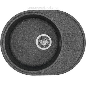 Кухонная мойка Aquaton Чезана 1A711232CS210 56,8х43,7 см цвет графит