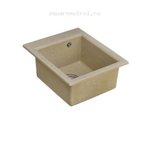 Кухонная мойка Aquaton Линеа 1A732932LW220 43,4х51,7 см цвет песочный