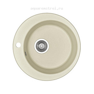Кухонная мойка Aquaton Иверия 1A711032IV240 48х48 см цвет жемчуг