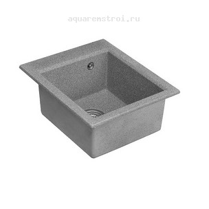 Кухонная мойка Aquaton Линеа 1A732932LW230 43,4х51,7 см цвет серый