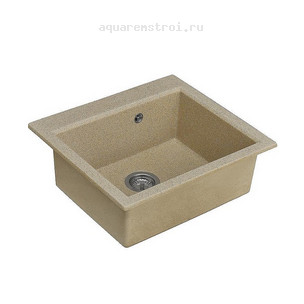 Кухонная мойка Aquaton Линеа 1A733032LW220 58,4х51,7 см цвет песочный