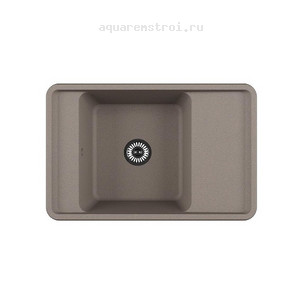 Кухонная мойка Aquaton Беллис 1A725032BS250 78х51 см цвет серый шелк