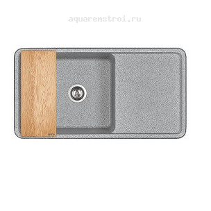 Кухонная мойка Aquaton Беллис 1A725132BS230 97х51 см цвет серый