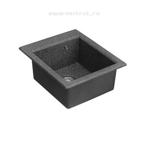 Кухонная мойка Aquaton Линеа 1A732932LW210 43,4х51,7 см цвет графит