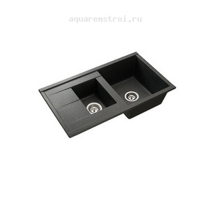 Кухонная мойка Aquaton Делия 1A716232DE210 87х51 см цвет графит