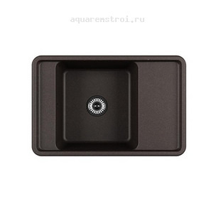 Кухонная мойка Aquaton Беллис 1A725032BS280 78х51 см цвет кофе