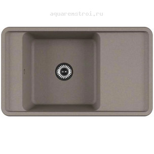 Кухонная мойка Aquaton Беллис 1A724832BS250 87х51 см цвет серый шелк Кухонная мойка Aquaton Беллис 1A724832BS250 87х51 см цвет серый шелк
