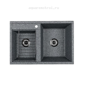 Кухонная мойка Aquaton Делия 78 DBL 1A723132DE230 цвет Серый