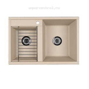 Кухонная мойка Aquaton Делия 78 DBL 1A723132DE290 цвет Шампань