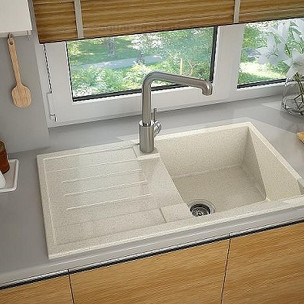 Кухонная мойка Aquaton Верона 86 1A710032VR240 цвет Жемчуг