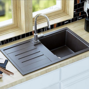 Кухонная мойка Aquaton Верона 86 1A710032VR210 цвет Графит