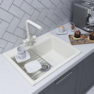 Кухонная мойка Aquaton Делия 60 1A715232LD240 цвет Жемчуг